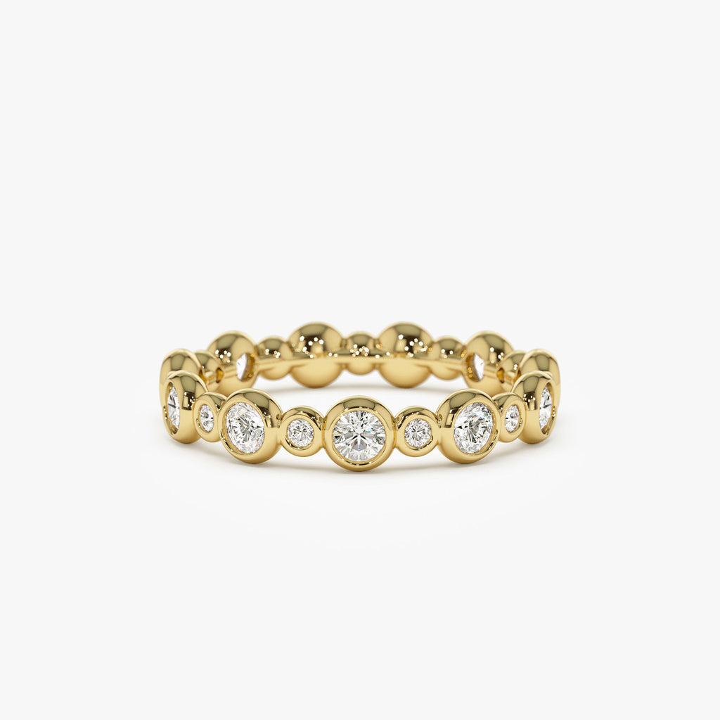 Bubble Diamond 3/4 Eternity Wedding Ring