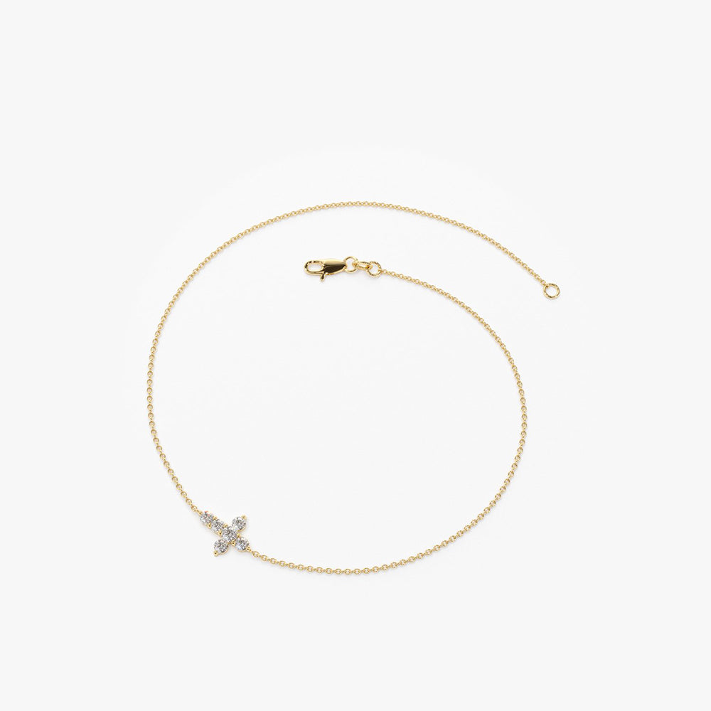 Diamond Cross Bracelet