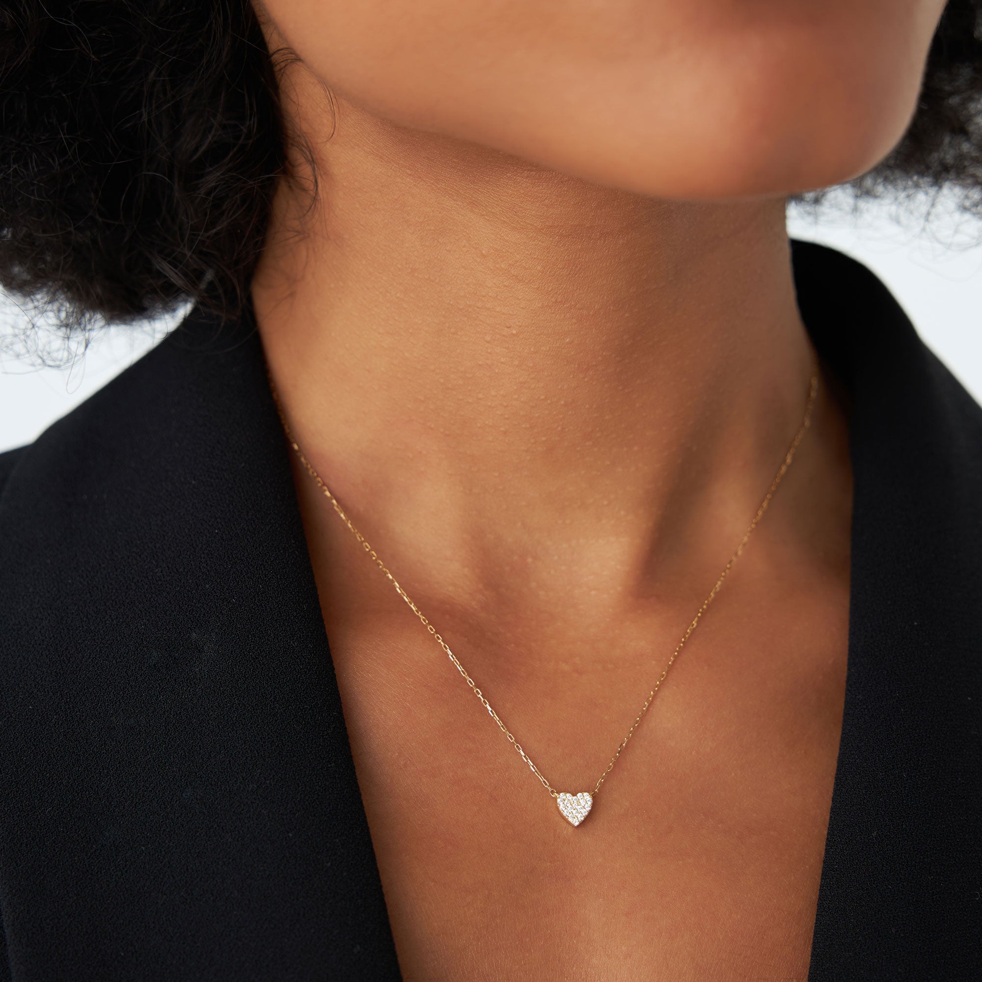 Mini Heart Diamond Necklace