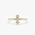 Baguette and Round Cut Diamond Ring