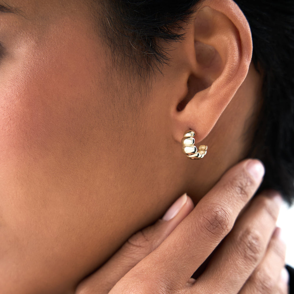 Chuncky Bubble Hoop Earrings