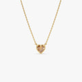 Heart Shaped Citrine Layering Necklace