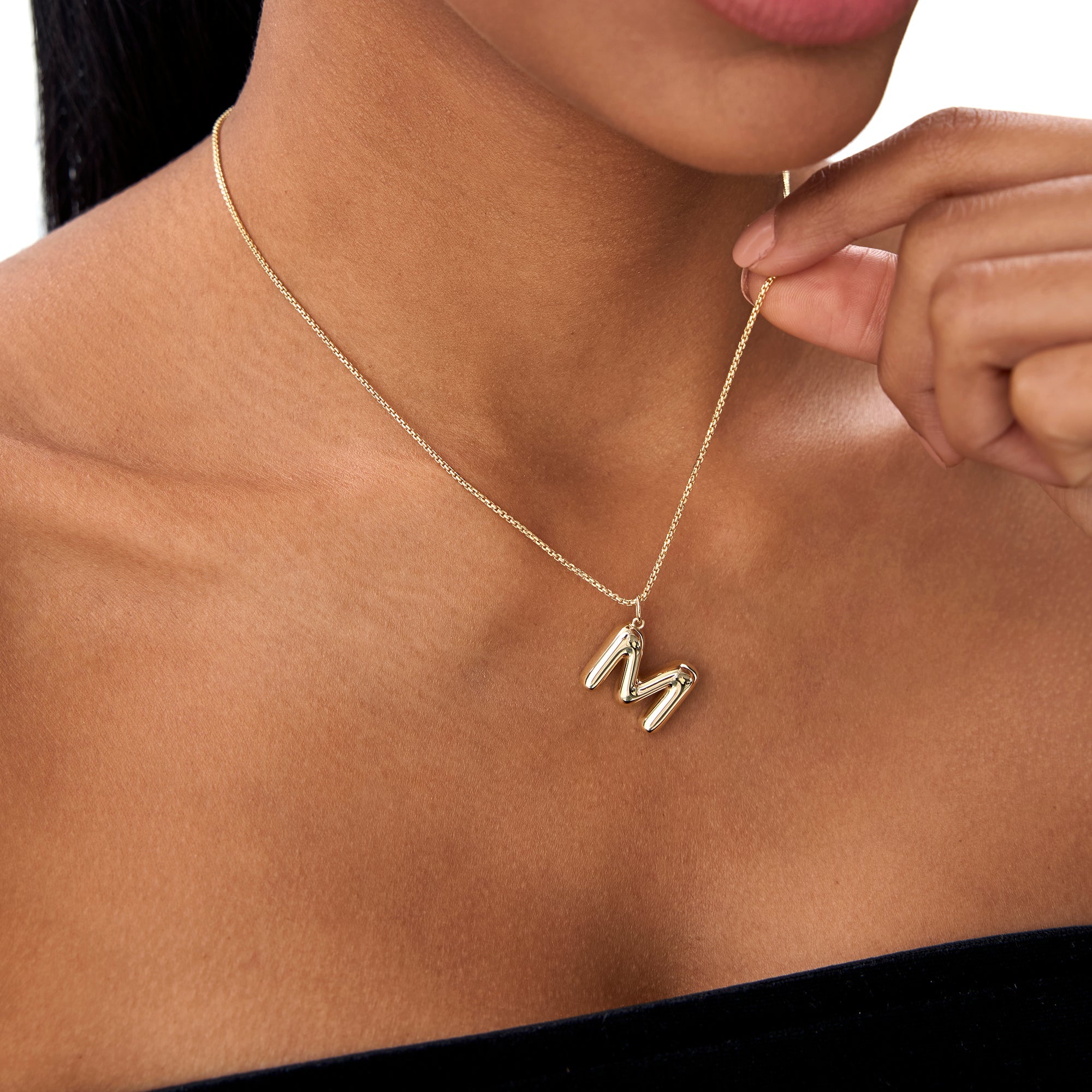 20MM Balloon Initial Letter Pendant