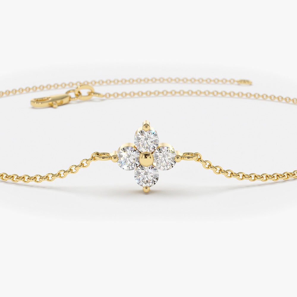 Diamond Clover Bracelet