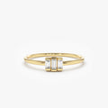 Baguette Trio Diamond Ring