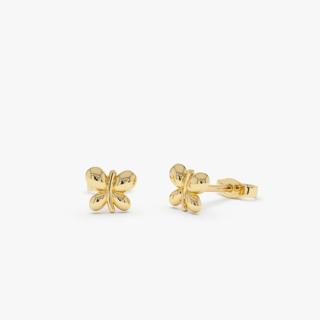 Bubble Butterfly Stud Earrings