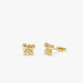 Bubble Butterfly Stud Earrings