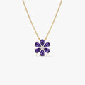 Amethyst Flower Necklace