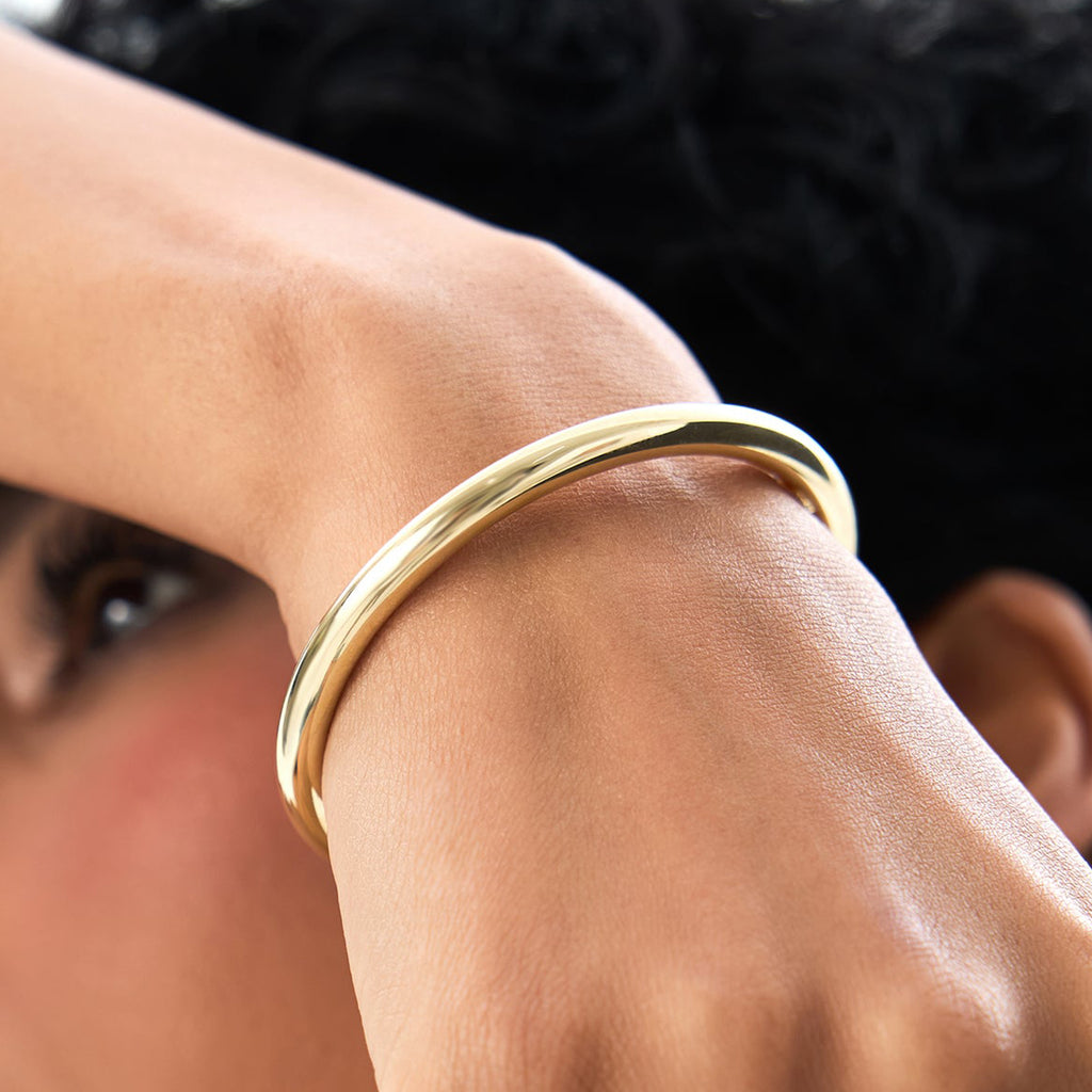 5MM Thick Open Cuff Bangle Bracelet