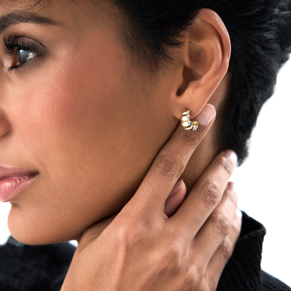 Chuncky Bubble Hoop Earrings