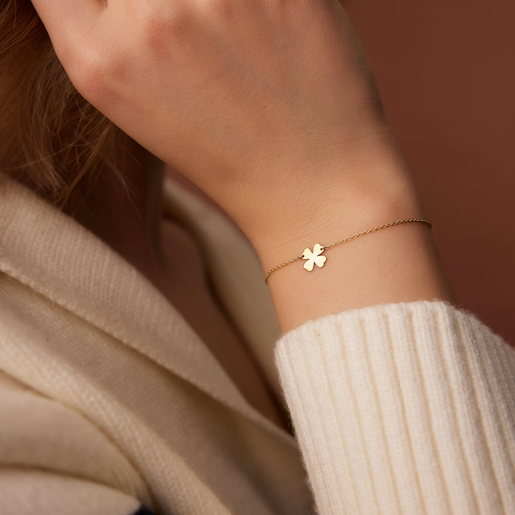 Four Leaf Clover Charm Bracelet