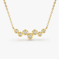 Floating Diamond Bubble Necklace