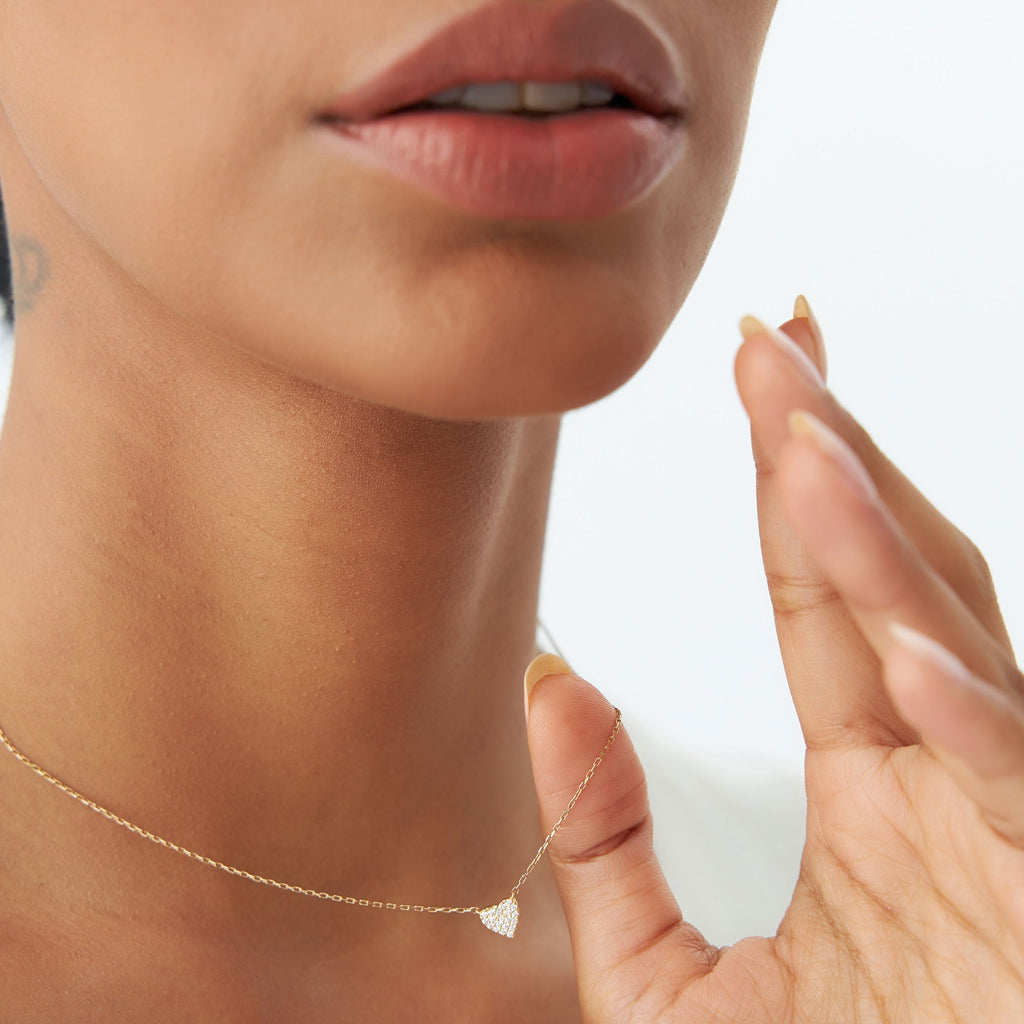 Mini Heart Diamond Necklace