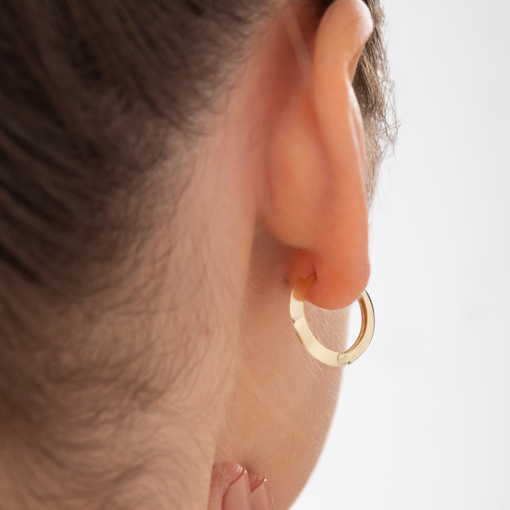 Flat Hoop Earrings