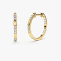 Inside out Diamond Hoop Earrings