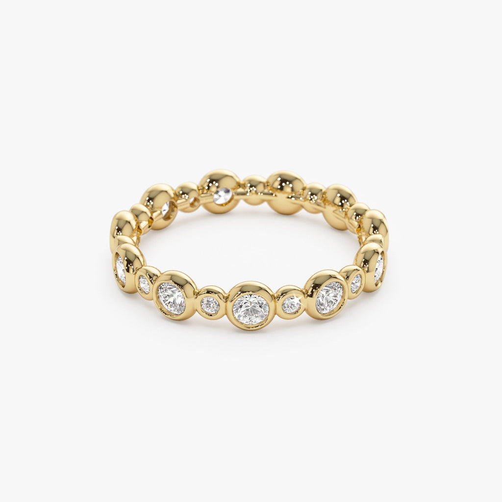 Bubble Diamond 3/4 Eternity Wedding Ring
