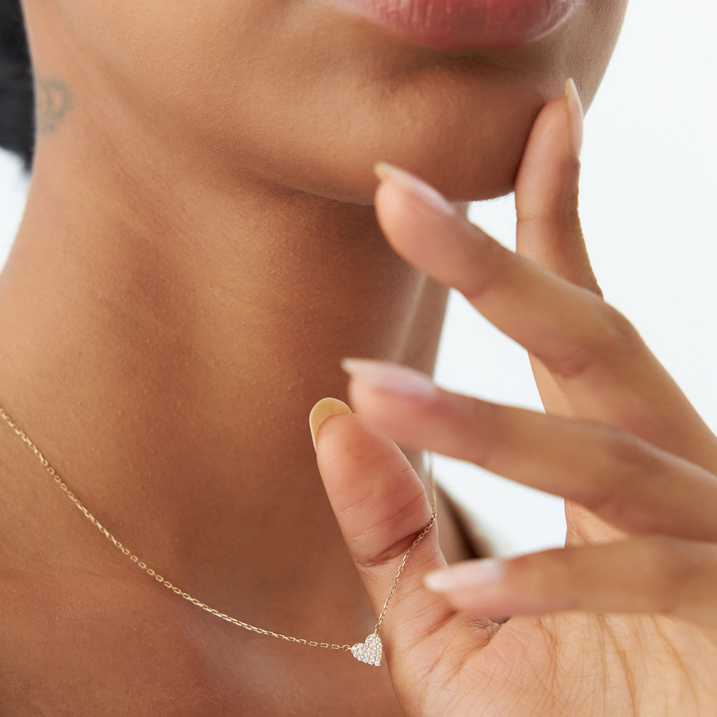 Mini Heart Diamond Necklace