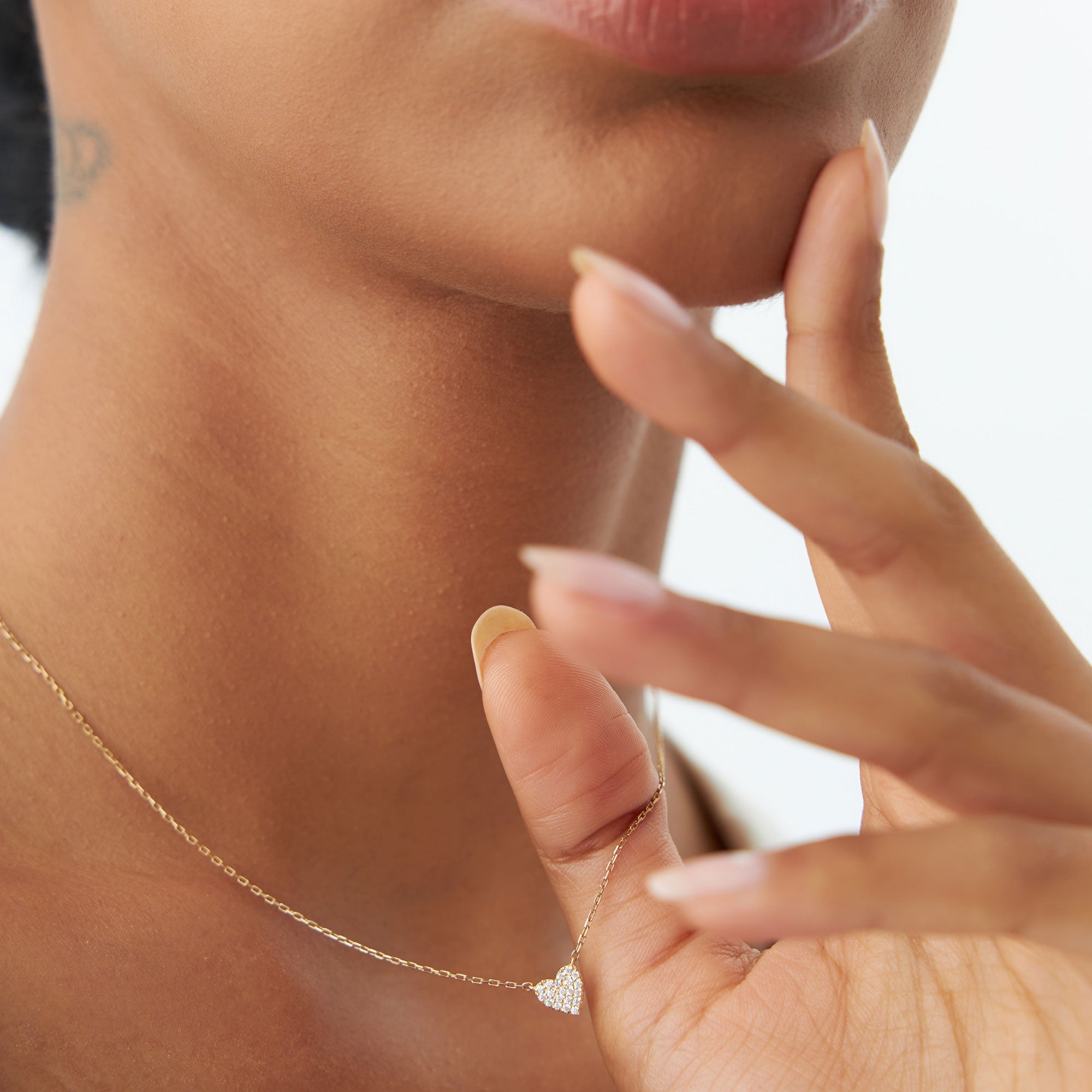 Mini Heart Diamond Necklace