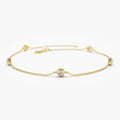 5 Stone Diamond Solitaire Bracelet