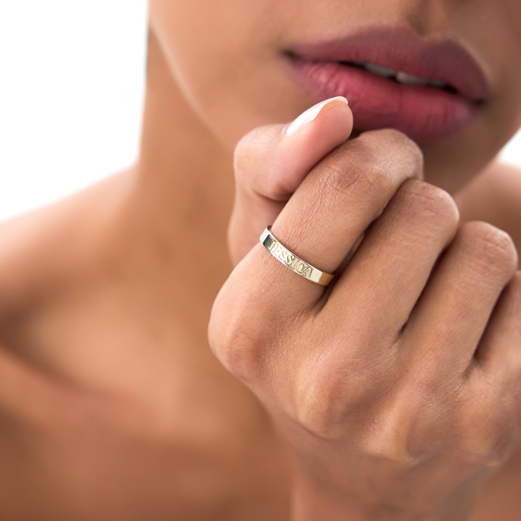 Custom Name Engraved Band Ring