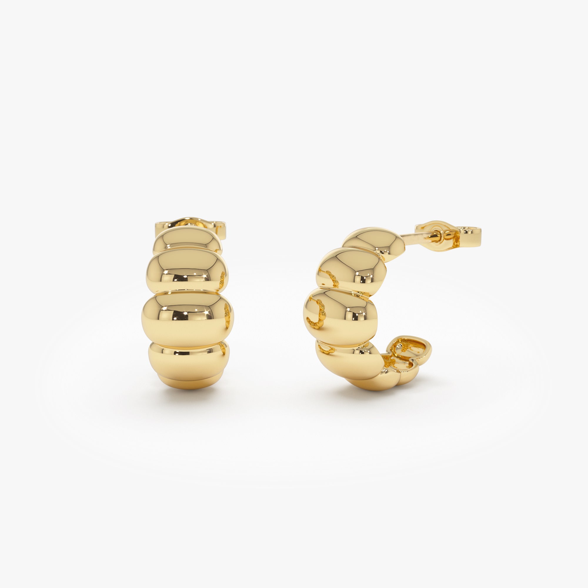 Chuncky Bubble Hoop Earrings