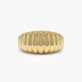 Chunky Ribbed Statement Ring