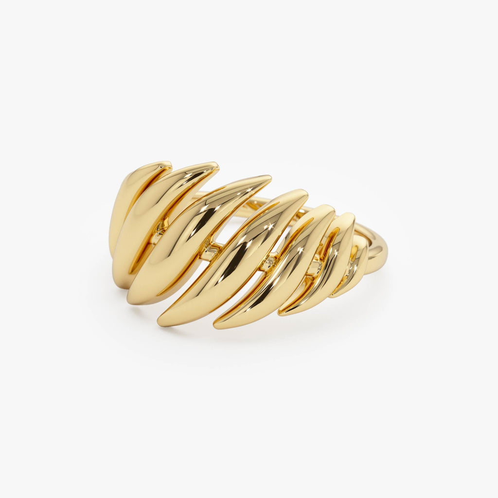 Chunky Wave Dome Cocktail Ring