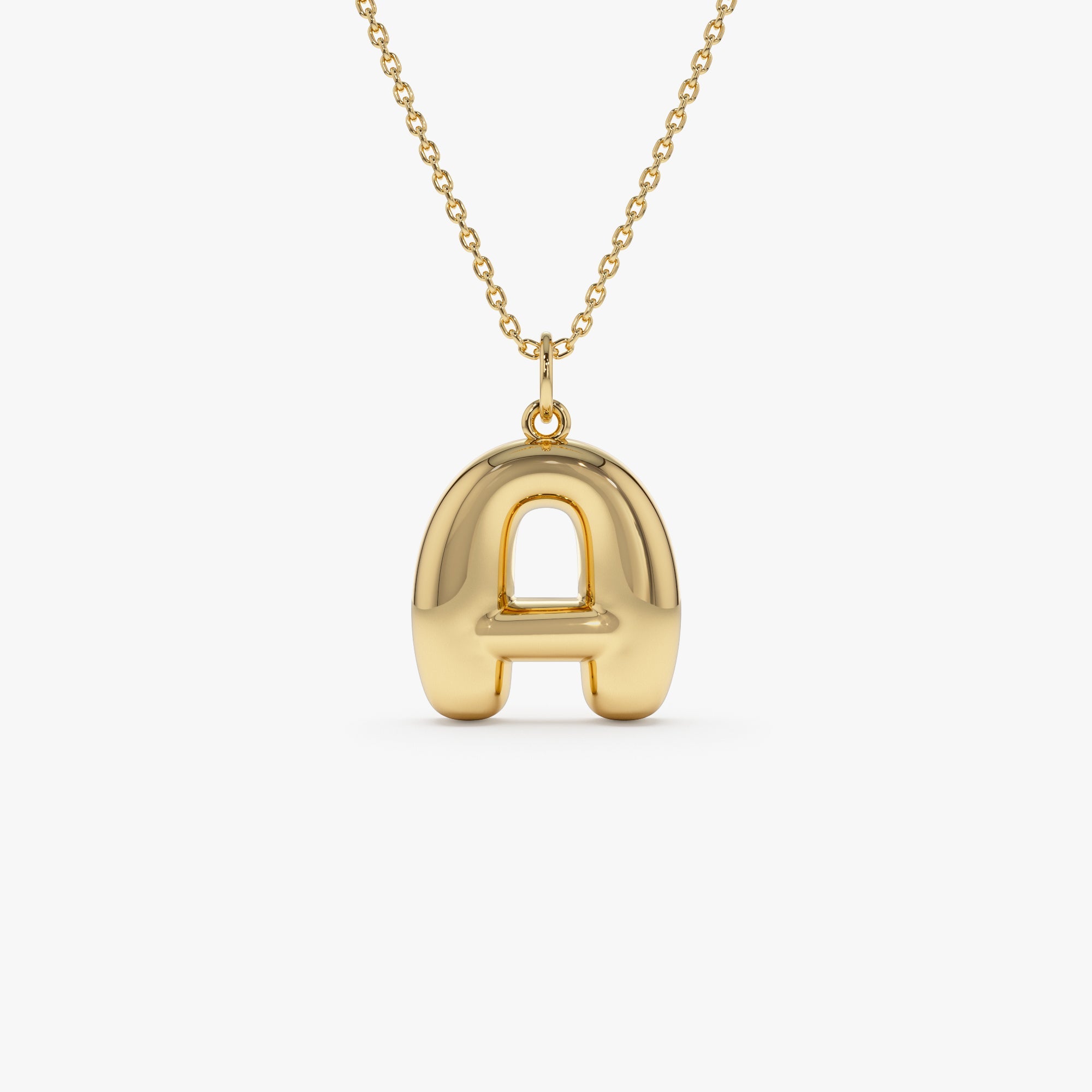 20MM Balloon Initial Letter Pendant